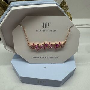 Elegant Pink and Gold Women's Necklace